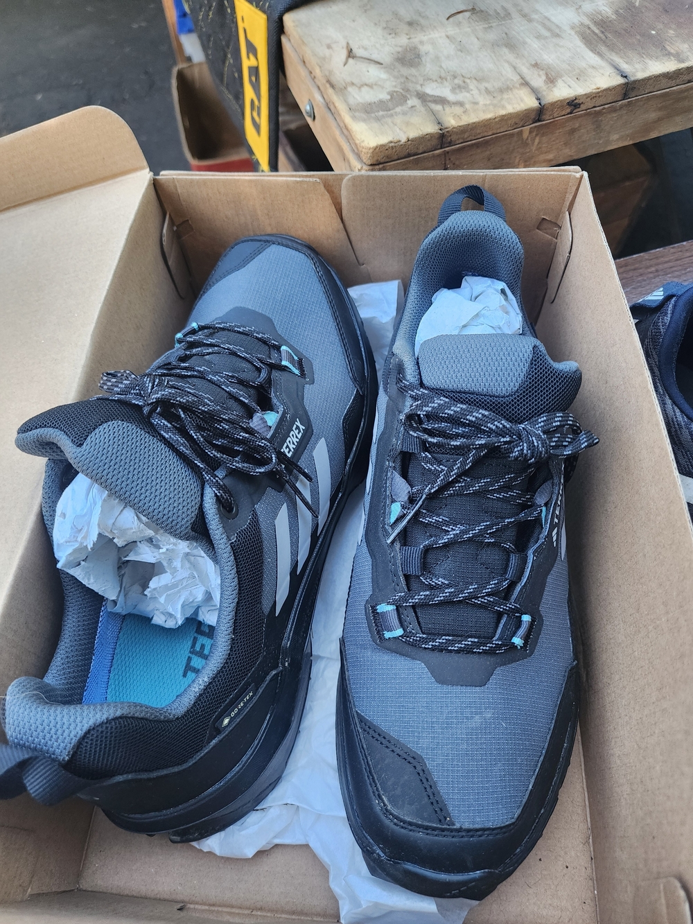 Adidas Outdoor Trail Shoes in Grey and Black